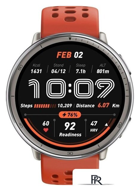 Умные часы Amazfit Active 2 Premium (серебристый, с черным кожаным ремешком) - Изображение №6 — Интернет-магазин ПроЗаказ