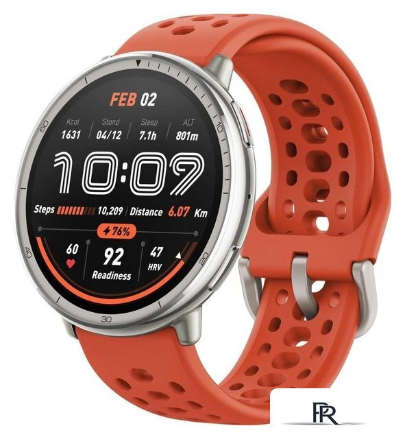 Умные часы Amazfit Active 2 Premium (серебристый, с черным кожаным ремешком) - Изображение №5 — Интернет-магазин ПроЗаказ