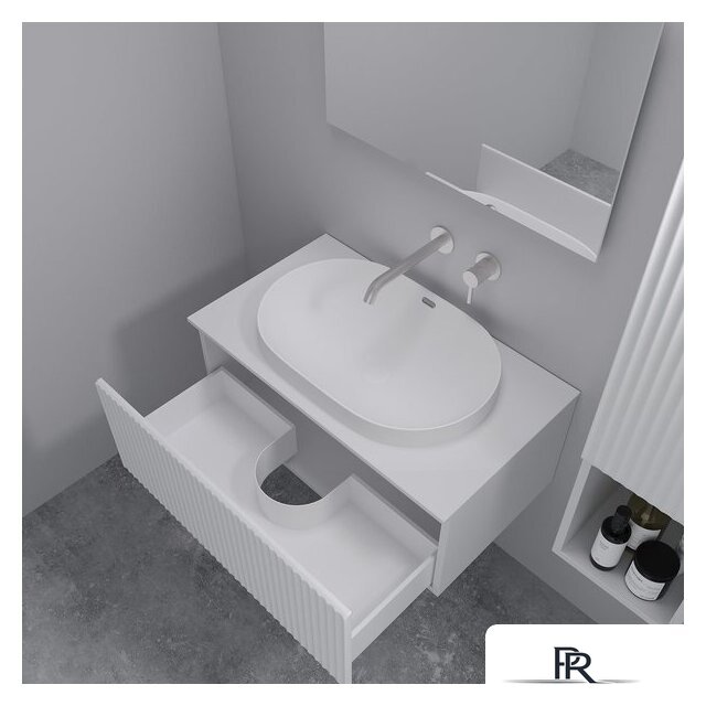  ЗОВ Тумба с умывальником Кито 70 K70LW0MFWPM-LDSPW6002 (флавио белый) - Изображение №7 — Интернет-магазин ПроЗаказ