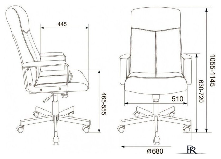 Офисное кресло Бюрократ Dominus (черный, экокожа) - Изображение №8 — Интернет-магазин ПроЗаказ