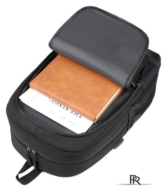 Городской рюкзак Miru Sallerus 15.6 (черный) - Изображение №8 — Интернет-магазин ПроЗаказ