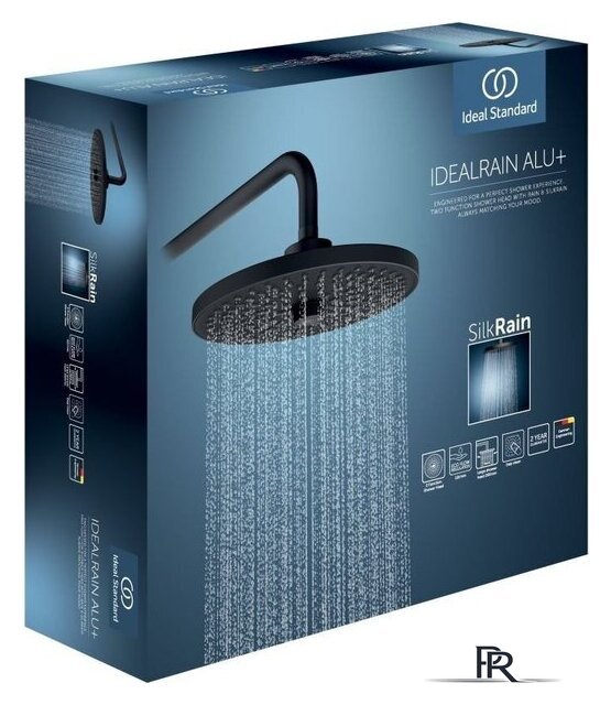 Верхний душ Ideal Standard BD581XG (черный матовый) - Изображение №4 — Интернет-магазин ПроЗаказ