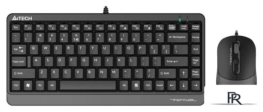 Офисный набор A4Tech Fstyler F1110 (черный/серый) - Изображение №1 — Интернет-магазин ПроЗаказ
