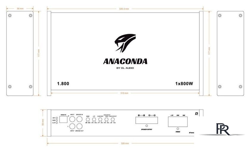 Автомобильный усилитель DL Audio Anaconda 1.800 - Изображение №6 — Интернет-магазин ПроЗаказ
