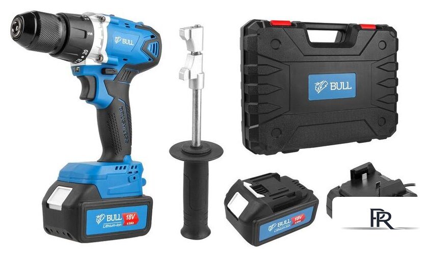 Дрель-шуруповерт Bull SR 1802 (с 2-мя АКБ, кейс) - Изображение №2 — Интернет-магазин ПроЗаказ