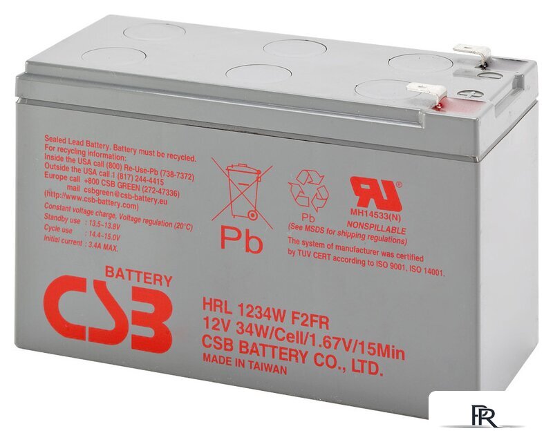 Аккумулятор для ИБП CSB Battery HRL1234W F2 (12В/9 А·ч) - Изображение №1 — Интернет-магазин ПроЗаказ