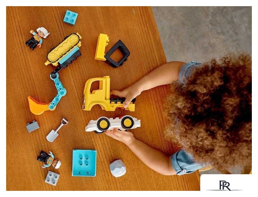 Конструктор LEGO Duplo 10931 Грузовик и гусеничный экскаватор - Изображение №7 — Интернет-магазин ПроЗаказ