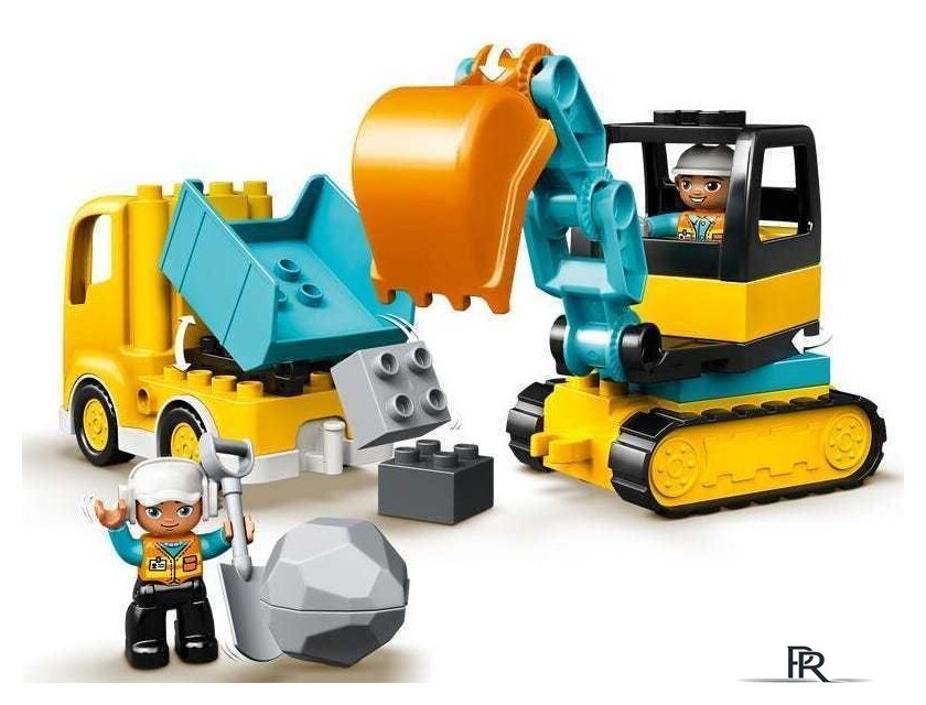 Конструктор LEGO Duplo 10931 Грузовик и гусеничный экскаватор - Изображение №5 — Интернет-магазин ПроЗаказ
