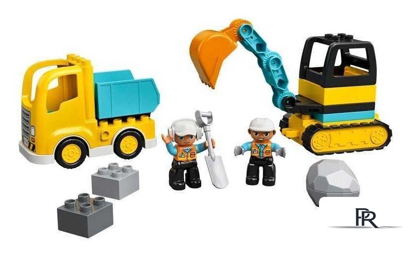 Конструктор LEGO Duplo 10931 Грузовик и гусеничный экскаватор - Изображение №3 — Интернет-магазин ПроЗаказ