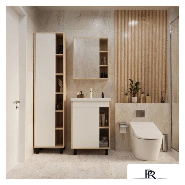  Mixline Шкаф с зеркалом для ванной Милтон-60 557615 - Изображение №5 — Интернет-магазин ПроЗаказ