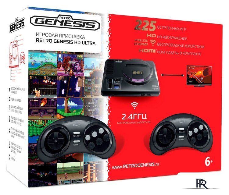 Игровая приставка Retro Genesis HD Ultra (2 геймпада, 225 игр) - Изображение №1 — Интернет-магазин ПроЗаказ