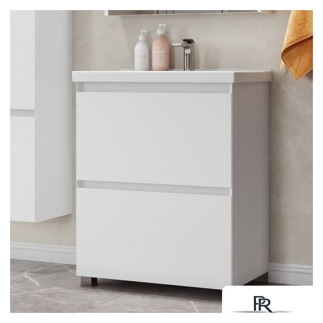  Belux Тумба под умывальник Киото Н 100-02 (1, белый глянцевый) - Изображение №1 — Интернет-магазин ПроЗаказ