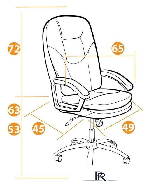 Офисное кресло TetChair Softy LUX (флок, черный) - Изображение №20 — Интернет-магазин ПроЗаказ