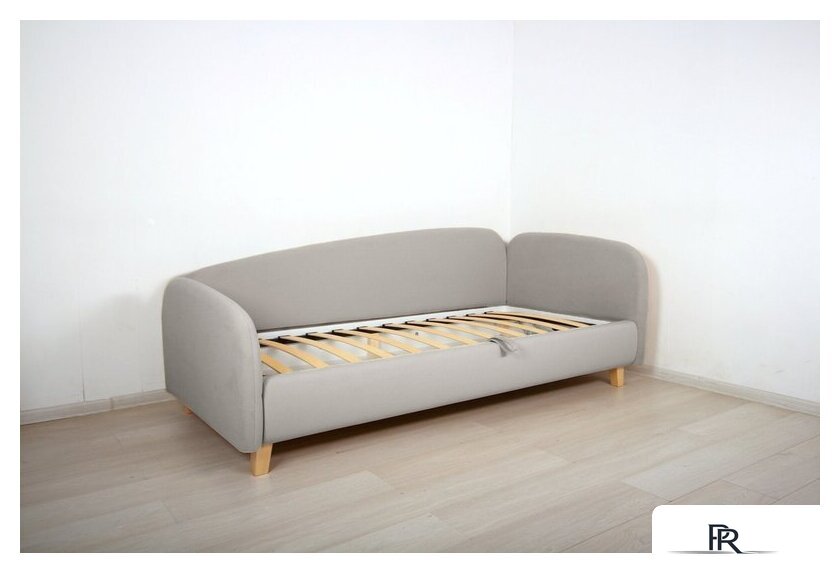 Кровать-тахта DiArt Альба 1.2 правая (Магия 53/ножки светлые) - Изображение №3 — Интернет-магазин ПроЗаказ