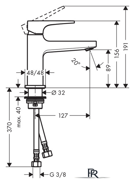 Смеситель Hansgrohe Metropol 32500700 (белый матовый) - Изображение №2 — Интернет-магазин ПроЗаказ