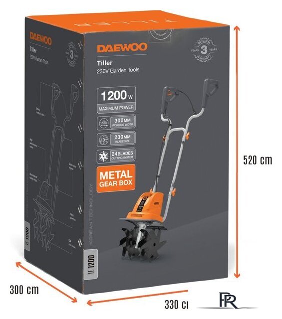 Мотокультиватор электрический Daewoo Power TE 1200 - Изображение №7 — Интернет-магазин ПроЗаказ