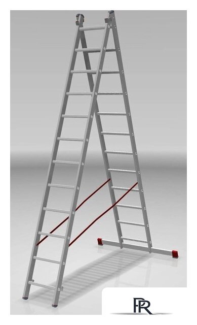 Лестница-стремянка Новая высота NV 522 двухсекционная индустриальная 2x12 ступеней - Изображение №3 — Интернет-магазин ПроЗаказ