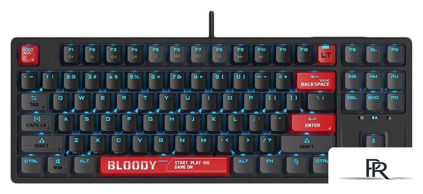 Клавиатура A4Tech Bloody AT87 (черный/красный) - Изображение №1 — Интернет-магазин ПроЗаказ