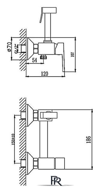 Смеситель Haiba HB5513 (хром) - Изображение №2 — Интернет-магазин ПроЗаказ