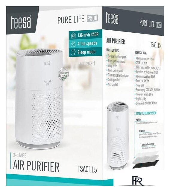 Очиститель воздуха Teesa Pure Life P500 - Изображение №8 — Интернет-магазин ПроЗаказ