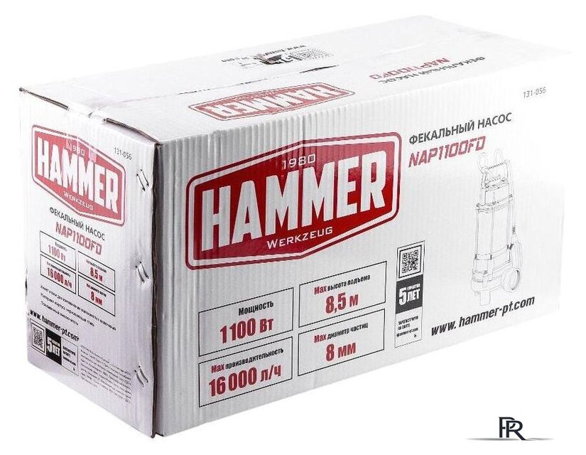 Фекальный насос Hammer NAP1100FD - Изображение №8 — Интернет-магазин ПроЗаказ
