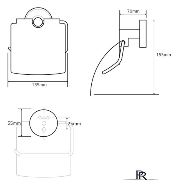 Держатель для туалетной бумаги Bemeta Trend-I 104112018F - Изображение №2 — Интернет-магазин ПроЗаказ