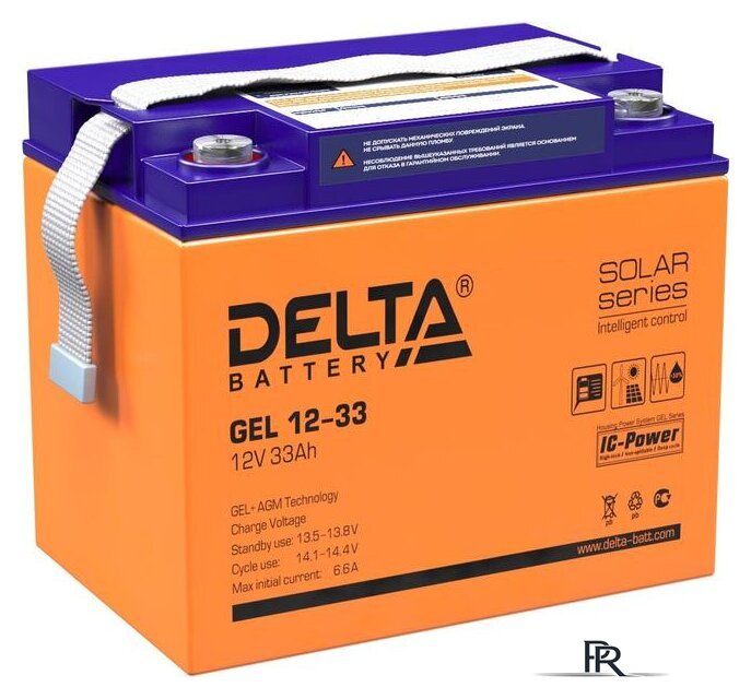 Аккумулятор для ИБП Delta GEL 12-33 (12В/33 А·ч) - Изображение №1 — Интернет-магазин ПроЗаказ