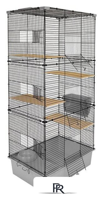Клетка Дарэленд Craft 60 Шиншилла-3 43072св-сер-черн - Изображение №2 — Интернет-магазин ПроЗаказ