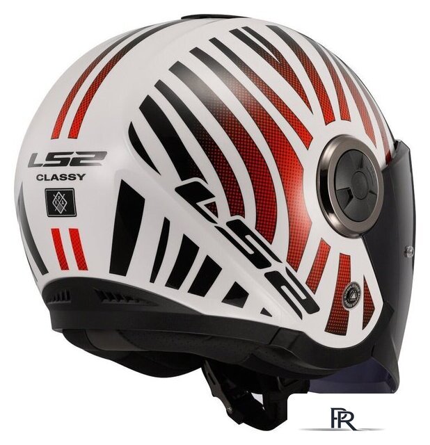 Мотошлем LS2 OF620 Classy Cool (XL, белый/красный) - Изображение №5 — Интернет-магазин ПроЗаказ