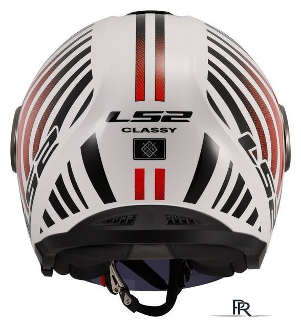 Мотошлем LS2 OF620 Classy Cool (XL, белый/красный) - Изображение №4 — Интернет-магазин ПроЗаказ