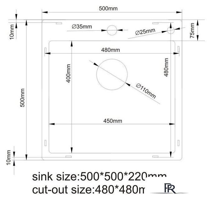 Кухонная мойка Asteria A5050S-D (сатин декор) - Изображение №4 — Интернет-магазин ПроЗаказ