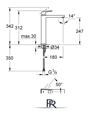 Смеситель Grohe Eurocube 23406000 - Изображение №2 — Интернет-магазин ПроЗаказ