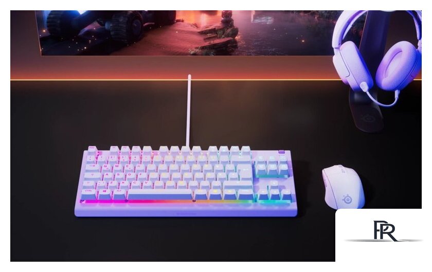 Клавиатура SteelSeries Apex 3 TKL (сиреневый, нет кириллицы) - Изображение №6 — Интернет-магазин ПроЗаказ