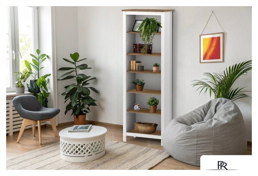 Стеллаж Mio Tesoro Сага 70 2.08.07.110.14 (белый/ясень) - Изображение №3 — Интернет-магазин ПроЗаказ