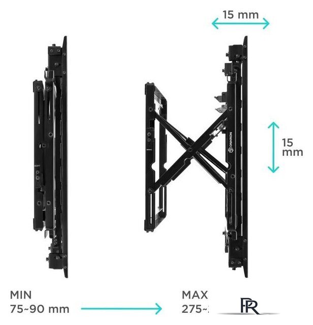 Кронштейн для информационной панели Onkron PRO7G (черный) - Изображение №4 — Интернет-магазин ПроЗаказ