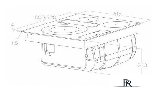 Варочная панель Elica Nikolatesla FIT 3Z BL/A/60 - Изображение №2 — Интернет-магазин ПроЗаказ