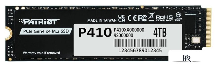 SSD Patriot P410 4TB P410P4TBM28H - Изображение №1 — Интернет-магазин ПроЗаказ