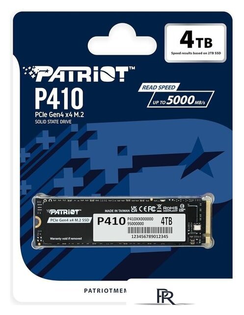 SSD Patriot P410 4TB P410P4TBM28H - Изображение №4 — Интернет-магазин ПроЗаказ