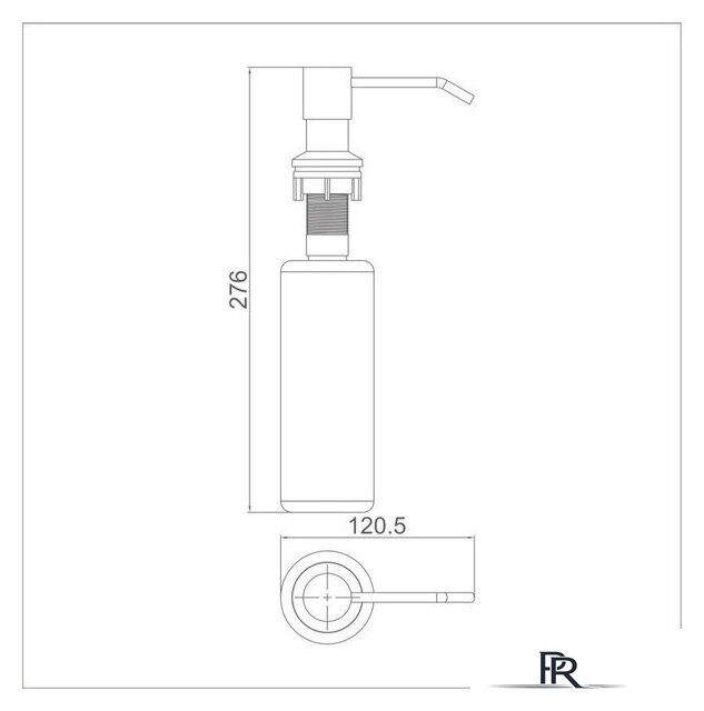 Кухонная мойка БелЭворс Styl L + смеситель W74004-9 + дозатор L405-1 (серый/сатин) - Изображение №10 — Интернет-магазин ПроЗаказ