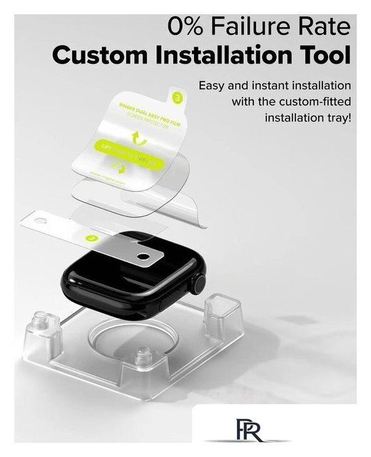 Защитная пленка Ringke Защитная Пленка Ringke Dual Easy Pro 2шт для Apple Watch 11 / 10 42 mm - Изображение №4 — Интернет-магазин ПроЗаказ