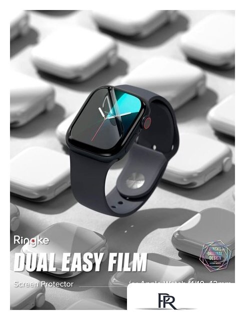Защитная пленка Ringke Защитная Пленка Ringke Dual Easy Pro 2шт для Apple Watch 11 / 10 42 mm - Изображение №2 — Интернет-магазин ПроЗаказ