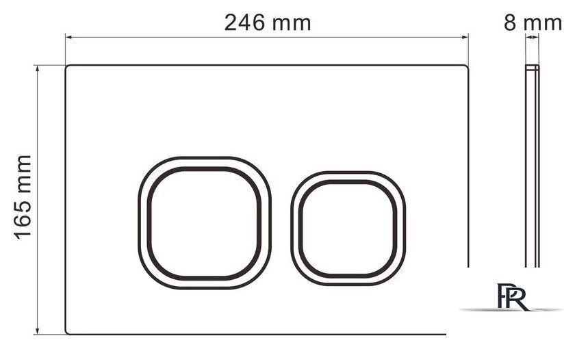 Инсталляция для унитаза Roxen StounFix Dual Fresh 832071 - Изображение №12 — Интернет-магазин ПроЗаказ