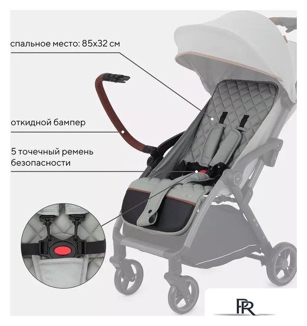 Коляска прогулочная «книга» Rant MOWbaby Atom MB200 (green) - Изображение №17 — Интернет-магазин ПроЗаказ