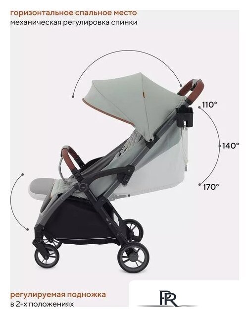Коляска прогулочная «книга» Rant MOWbaby Atom MB200 (green) - Изображение №19 — Интернет-магазин ПроЗаказ