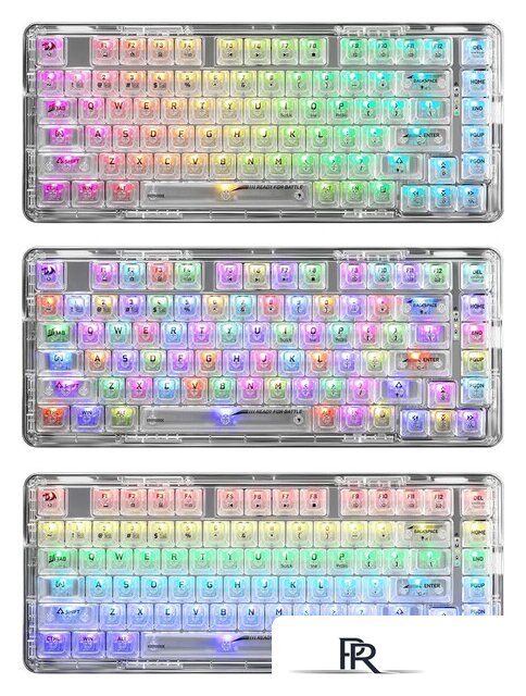 Клавиатура Redragon Elf Pro (прозрачный/белый) - Изображение №2 — Интернет-магазин ПроЗаказ