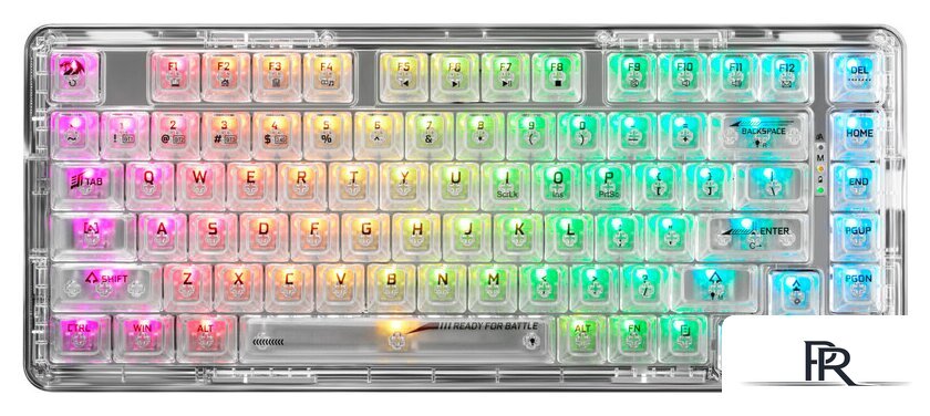 Клавиатура Redragon Elf Pro (прозрачный/белый) - Изображение №1 — Интернет-магазин ПроЗаказ