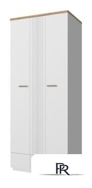 Шкаф распашной Anrex Mateo 2DG1S (белый/дуб наварра) - Изображение №1 — Интернет-магазин ПроЗаказ