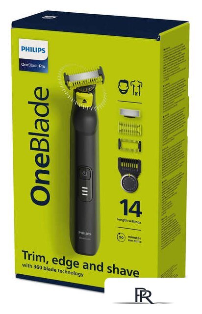 Триммер для бороды и усов Philips OneBlade Pro QP6541/15 - Изображение №2 — Интернет-магазин ПроЗаказ