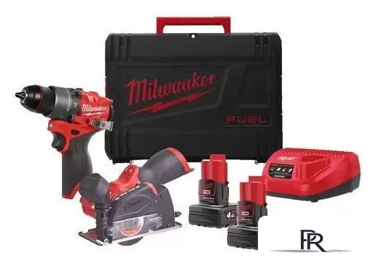  Milwaukee M12 FPP2G2-402X 4933480592 (шуруповерт, циркулярная пила, 2 АКБ, кейс) - Изображение №1 — Интернет-магазин ПроЗаказ