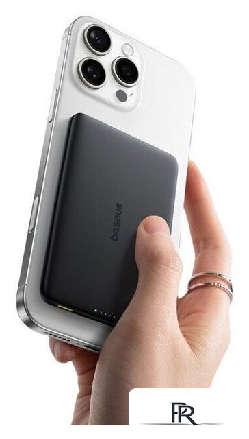 Внешний аккумулятор Baseus PicoGo AM41 Ultra-Slim Magnetic Power Bank 5000mAh (черный) - Изображение №3 — Интернет-магазин ПроЗаказ